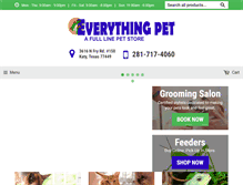 Tablet Screenshot of everythingpetsupplies.com